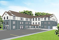 NEI General Contracting breaks ground on 150 River St. Village senior housing community - designed by DMS Design, LLC